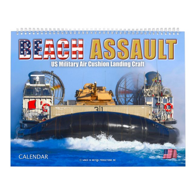 BEACH ASSAULT - Air Cushion Landing Craft Calendar (Cover)