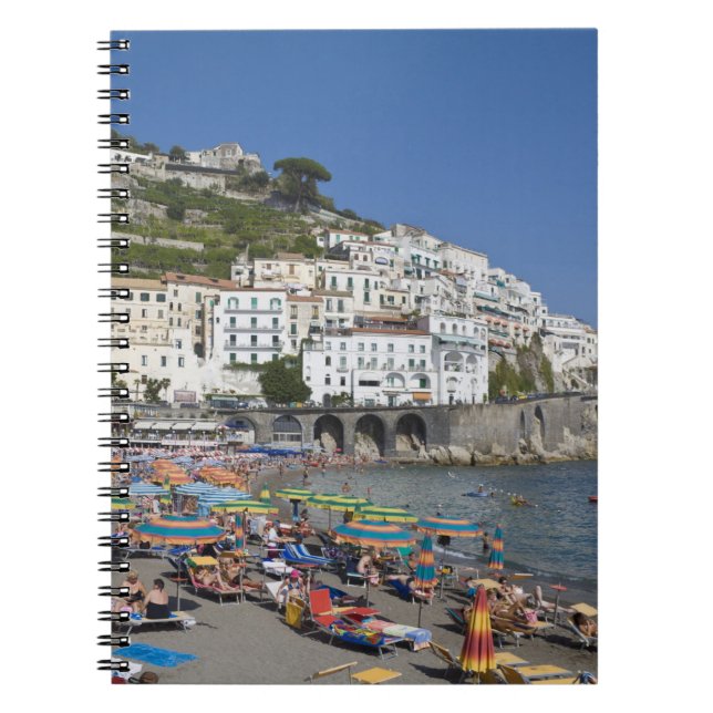 Beach at Amalfi, Campania, Italy Notebook (Front)