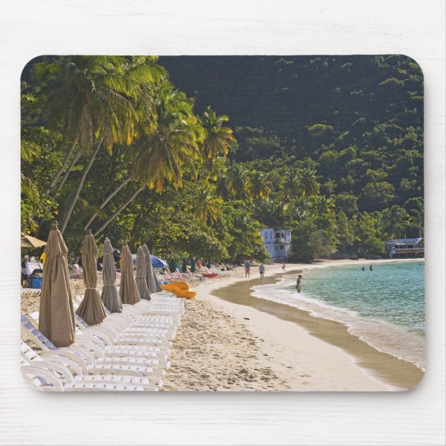 Beach at Cane Garden Bay, Island of Tortola Mouse Pad (Front)