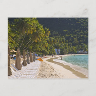 Beach at Cane Garden Bay, Island of Tortola Postcard