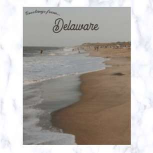 Beach at Cape Henlopen Delaware Postcard