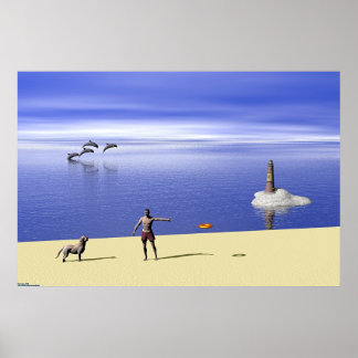 Beach At Day Poster