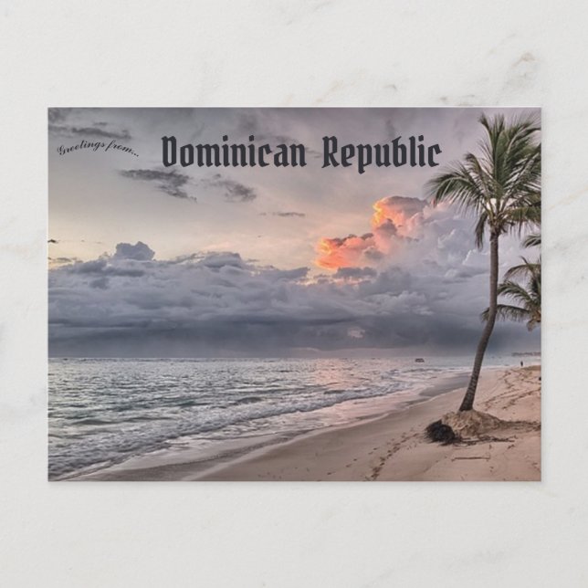 Beach at Dominican Republic Postcard (Front)