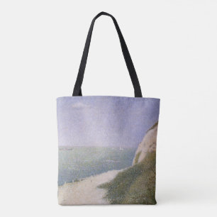 Beach at Honfleur by Georges Seurat, Vintage Art Tote Bag