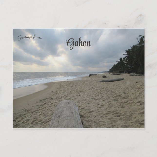 Beach at Libreville Gabon Postcard (Front)