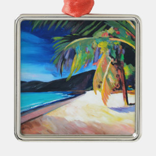 Beach at Magen's Bay St Thomas US Virgin Islands Metal Ornament