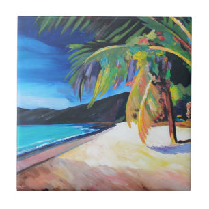 Beach at Magen's Bay St Thomas US Virgin Islands Tile