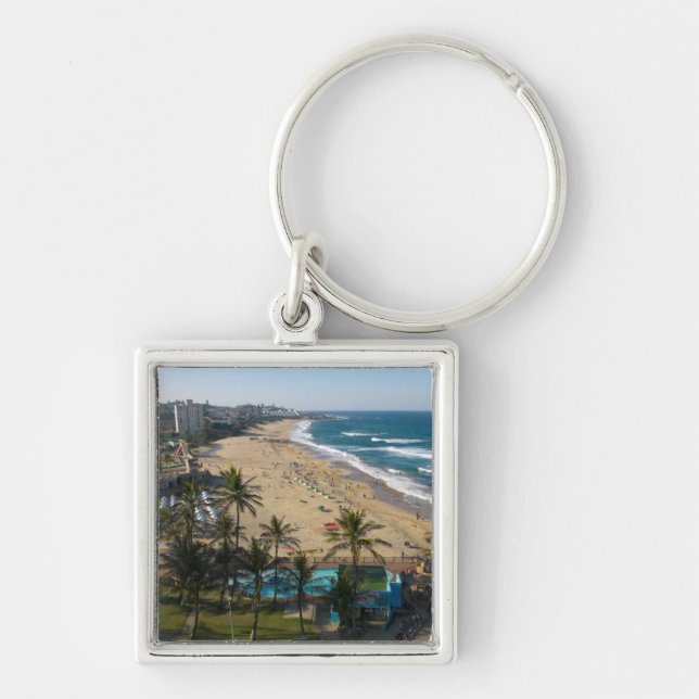 Beach At Margate, South Coast, Kwazulu-Natal 2 Keychain (Front)