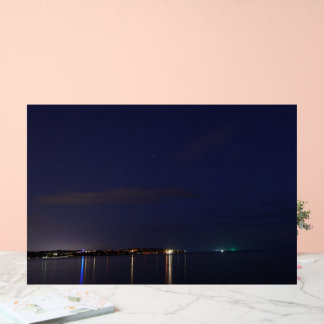 Beach at Night Acrylic Sign