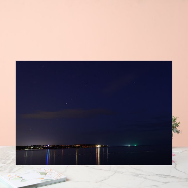 Beach at Night Acrylic Sign (Mariage)