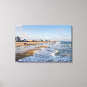 Beach at Ocean City, Maryland Canvas Print