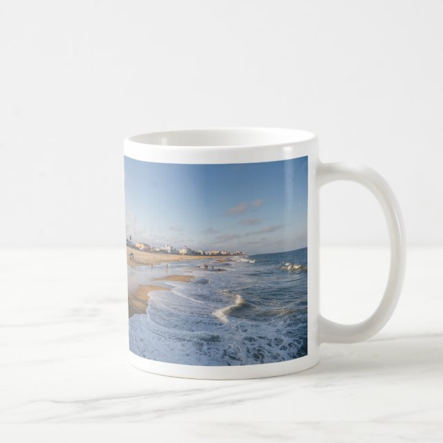 Beach at Ocean City, Maryland Coffee Mug (Right)