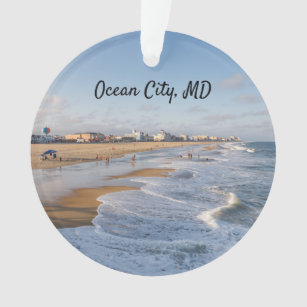Beach at Ocean City, Maryland Ornament
