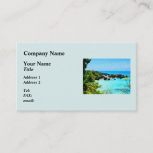 Beach at St. George Bermuda Business Card