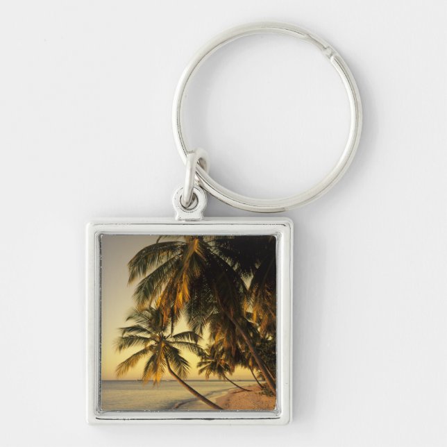 Beach at sunset, Trinidad Keychain (Front)