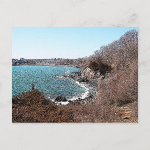 Beach at York Harbour, Maine - Postcard