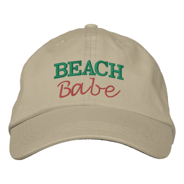 Beach Babe Embroidered Hat (Front)