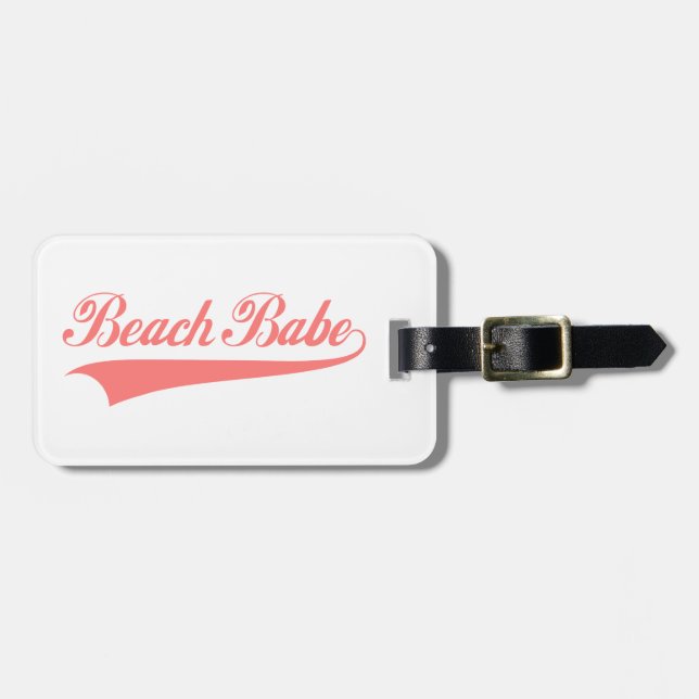 Beach babe luggage tag (Front Horizontal)
