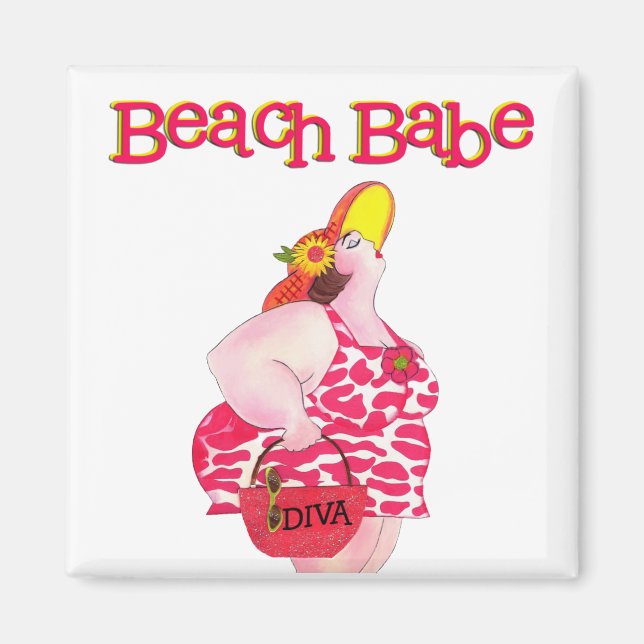 Beach Babe magnet (Front)