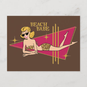 Beach Babe Postcard
