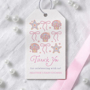 Beach Babe Summer Baby Shower Thank You Gift Tags