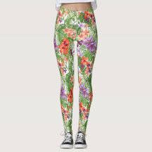 Beach Babe Tropical Leggings