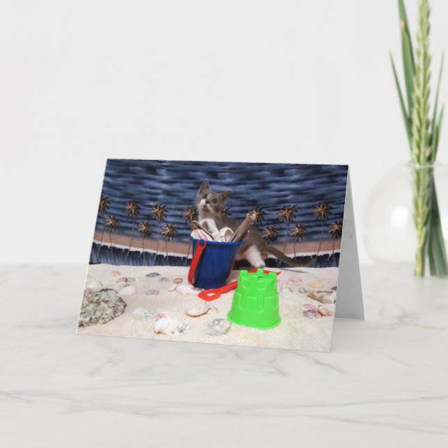 Beach Baby Bob Greeting Card (Front)