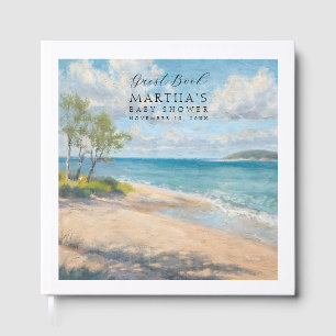 Beach Baby Guestbook Seaside Baby Shower Keepsak