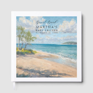 Beach Baby Guestbook Seaside Baby Shower Keepsak