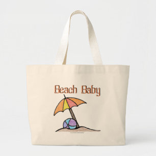 Beach Baby Large Tote Bag