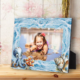 Beach Baby Ocean Water and Sea Life Photo Frame
