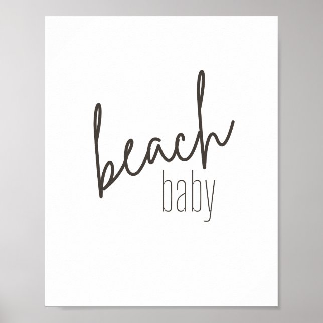 beach baby. Poster & Prints (Front)