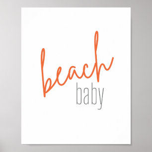 beach baby. Poster & Prints