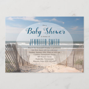 Beach Baby Shower Invitation