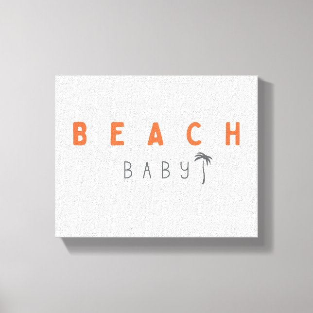 beach baby. Stretched Canvas Prints (Front)