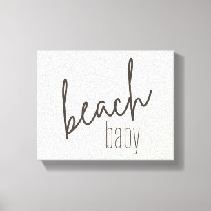 beach baby. Wrapped Canvas