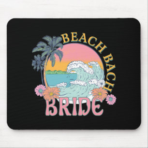 Beach Bach Bride Bridesmaid Retro Summer Bachelore Mouse Pad