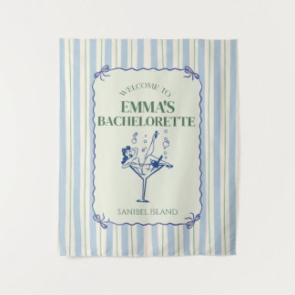 Beach Bachelorette Party Banner Decor Tapestry
