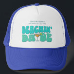 Beach Bachelorette Party Beachin Bride Girls Trip Trucker Hat<br><div class="desc">Make a splash at your upcoming bachelorette party with this stunning beach bachelorette party personalized merchandise. Whether you're celebrating a bach trip, a girls' vacation, or a best friends' holiday, this custom beach bachelorette party merchandise is the perfect addition to your unforgettable getaway. Add a personal touch to your bachelorette...</div>