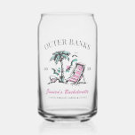 Beach Bachelorette Party Custom Bridesmaid Gift Can Glass<br><div class="desc">Make a splash at your upcoming bachelorette party with this stunning beach bachelorette party personalized merchandise. Whether you're celebrating a bach trip, a girls' vacation, or a best friends' holiday, this custom beach bachelorette party merchandise is the perfect addition to your unforgettable getaway. Add a personal touch to your bachelorette...</div>