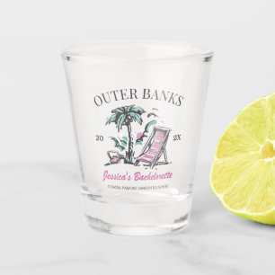 Beach Bachelorette Party Custom Bridesmaid Gift Shot Glass