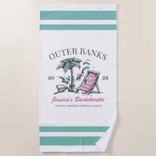 Beach Bachelorette Party Custom Bridesmaid Gift Towel