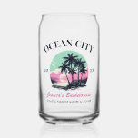 Beach Bachelorette Party Favour Bridesmaid Gift Can Glass<br><div class="desc">Make a splash at your upcoming bachelorette party with this stunning beach bachelorette party personalized merchandise. Whether you're celebrating a bach trip, a girls' vacation, or a best friends' holiday, this custom beach bachelorette party merchandise is the perfect addition to your unforgettable getaway. Add a personal touch to your bachelorette...</div>