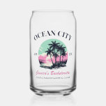 Beach Bachelorette Party Favour Bridesmaid Gift Can Glass<br><div class="desc">Make a splash at your upcoming bachelorette party with this stunning beach bachelorette party personalized merchandise. Whether you're celebrating a bach trip, a girls' vacation, or a best friends' holiday, this custom beach bachelorette party merchandise is the perfect addition to your unforgettable getaway. Add a personal touch to your bachelorette...</div>
