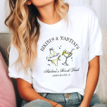 Beach Bachelorette Party Favour Social Club T-Shirt<br><div class="desc">Bikini's & Martini's! Nothing more chic than the trending club bachelorette theme! Wonderful Bach party Favour for all your bridesmaids and maid of honour!</div>
