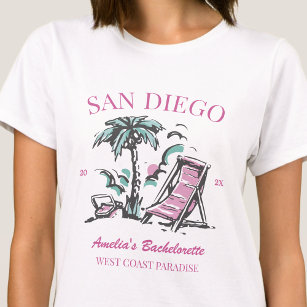 Beach Bachelorette Party Girls Trip Vintage Custom T-Shirt