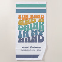 Beach Bachelorette Party Groovy Retro Bridesmaid