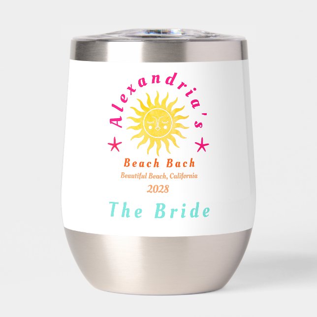 Beach Bachelorette Party Personalized Bride's (Front)