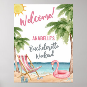 Beach Bachelorette Party Welcome Sign