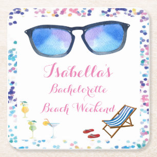 Beach Bachelorette Weekend Party Coaster
